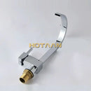 Modern chrome & brass dual hole kitchen tap