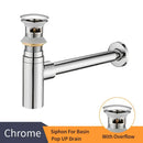 DecorBites™ Brass Round Bottle Trap Oil Rubbed Bronze WF-6920