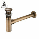 DecorBites™ Brass Round Bottle Trap Oil Rubbed Bronze WF-6920
