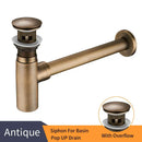 DecorBites™ Brass Round Bottle Trap Oil Rubbed Bronze WF-6920