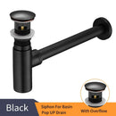 DecorBites™ Brass Round Bottle Trap Oil Rubbed Bronze WF-6920