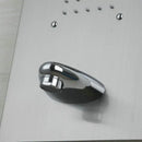 Modern chrome brass shower column with massage jets – bathroom