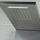 Modern chrome brass shower column with massage jets – bathroom