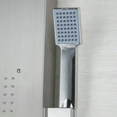 Modern chrome brass shower column with massage jets – bathroom