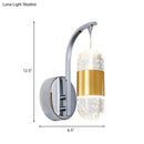 Chrome Bubble Crystal Restaurant Sconce