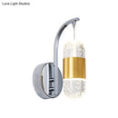 DecorBites™ Minimalistic Bubble Crystal LED Chrome Wall Mounted Lamp - Capsule Restaurant Wall Light Sconce