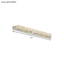 Modern chrome clear amber crystal led vanity light bathroom sconce