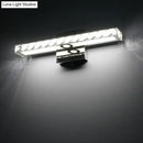 Modern chrome clear crystal led wall light bathroom sconce