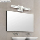 Modern chrome clear crystal led wall light bathroom sconce