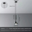 Modern chrome conical led rain pendant lamp bedroom light