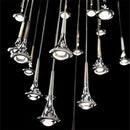 Modern chrome conical led rain pendant lamp bedroom light