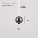 DecorBites™ Ball Pendant Light Modern LED Chandelier Indoor Hanging Lamp for Home Decor