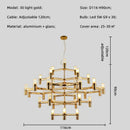 Modern chrome crown major chandelier multi tiered kitchen light