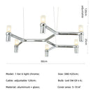 Modern chrome crown major chandelier multi tiered kitchen light
