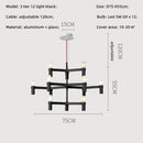 Modern chrome crown major chandelier multi tiered kitchen light