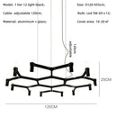 Modern chrome crown major chandelier multi tiered kitchen light