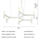 Modern chrome crown major chandelier multi tiered kitchen light