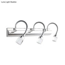 Modern chrome crystal cylinder vanity wall sconce bedroom reading light
