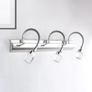 Modern chrome crystal cylinder vanity wall sconce bedroom reading light