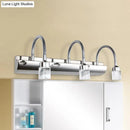 Modern chrome crystal cylinder vanity wall sconce bedroom reading light