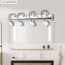Modern chrome crystal cylinder vanity wall sconce bedroom reading light
