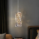 Modern chrome crystal dining table pendant lamp kitchen island