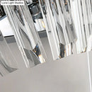 DecorBites™ Contemporary Tapered Wall Mount Light with Clear Crystal for Corridors - Chrome Finish - 2 Bulbs