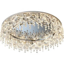 Modern chrome crystal led ceiling chandelier for living room