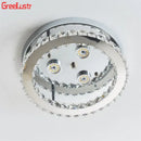 Modern chrome crystal led ceiling light for bedroom