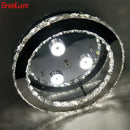 Modern chrome crystal led ceiling light for bedroom