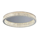 Modern chrome crystal led ceiling light living room dimmable lamp