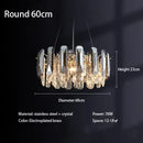 Modern chrome crystal led chandelier bedroom pendant light