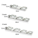 Modern chrome crystal led mirror light bathroom sconce