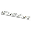 Modern chrome crystal led mirror light bathroom sconce