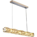 Modern chrome crystal led pendant – dining room chandelier