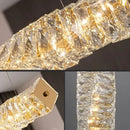 Modern chrome crystal led pendant – dining room chandelier