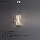Modern chrome crystal led pendant – dining room chandelier