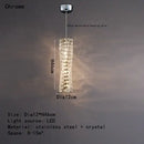 Modern chrome crystal led pendant – dining room chandelier