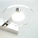Modern chrome crystal led vanity mirror light bathroom sconce