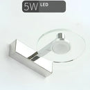 Modern chrome crystal led vanity mirror light bathroom sconce