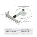 Modern chrome crystal led wall lamp bathroom acrylic mirror headlight