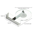Modern chrome crystal led wall lamp bathroom acrylic mirror headlight
