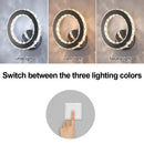 Modern chrome crystal led wall sconce living room light