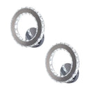 Modern chrome crystal led wall sconce living room light