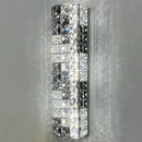 Modern chrome crystal mosaic wall lamp bedroom led lighting
