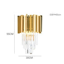 Modern chrome crystal oval led chandelier dining room light