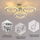 Modern chrome crystal raindrop chandelier for dining room