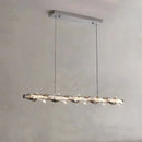 Modern chrome crystal ring chandelier for dining room dimmable led