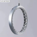 Modern chrome crystal rings led pendant light for dining room