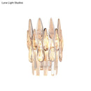 Modern chrome crystal teardrop wall sconce living room 110v-120v light
